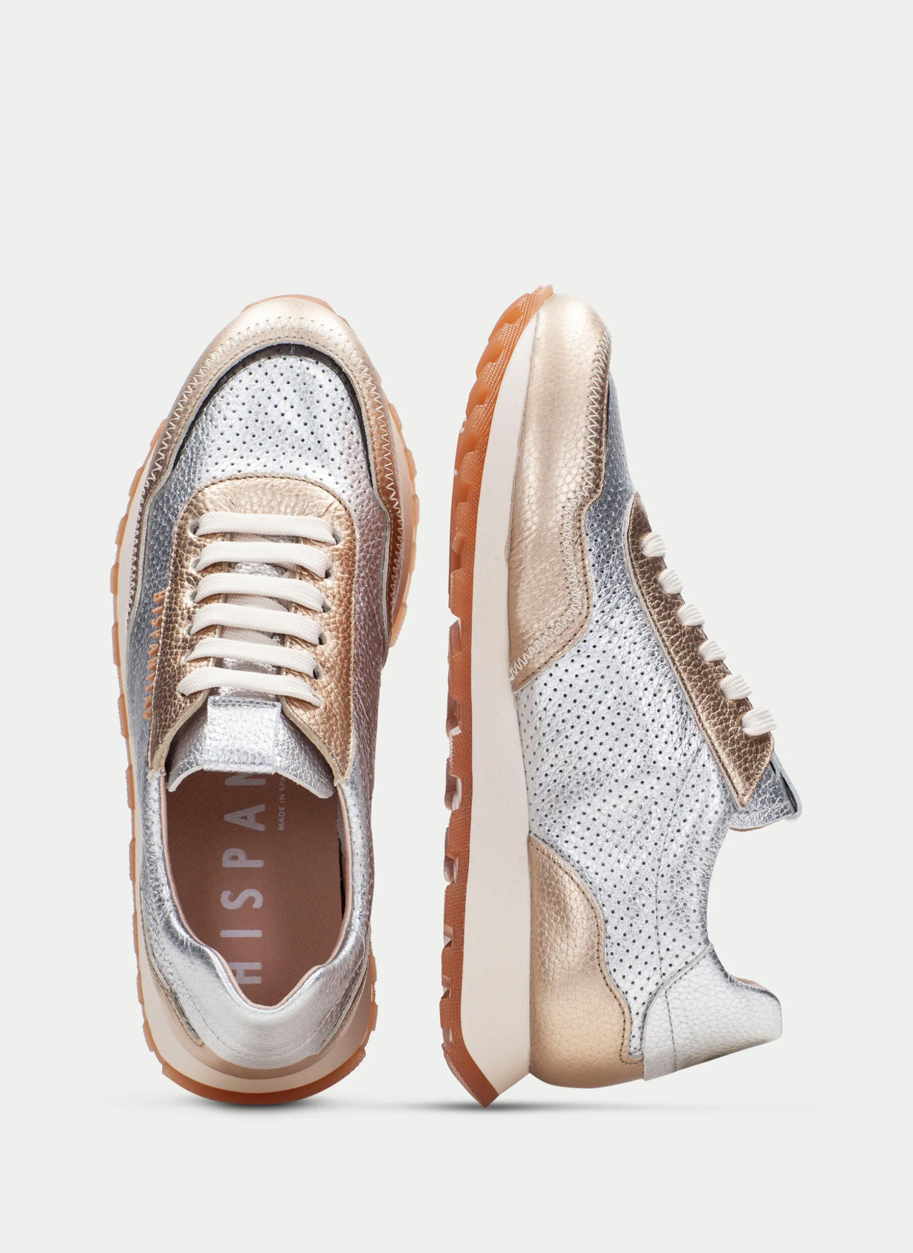 Sneakers loira oro-plata