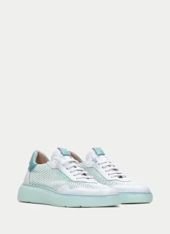 Sneakers oceania branco-aquamarine