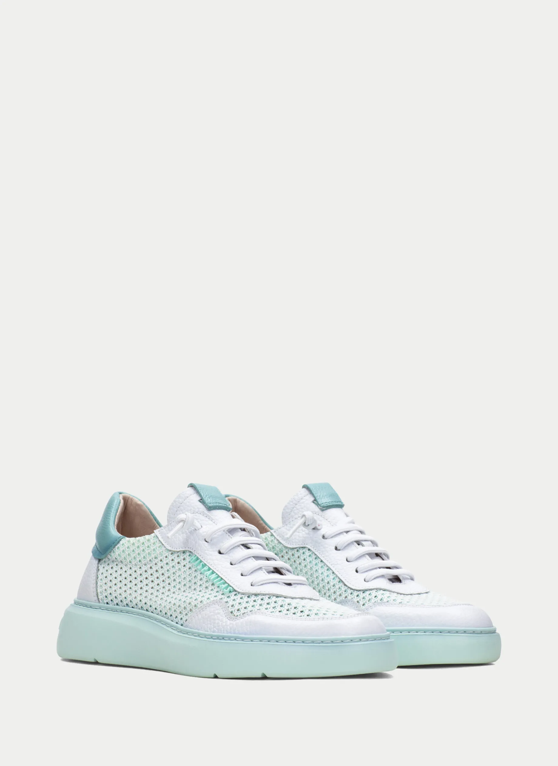 Sneakers oceania branco-aquamarine