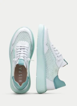 Sneakers oceania branco-aquamarine