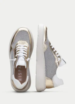 Sneakers oceania branco-ouro