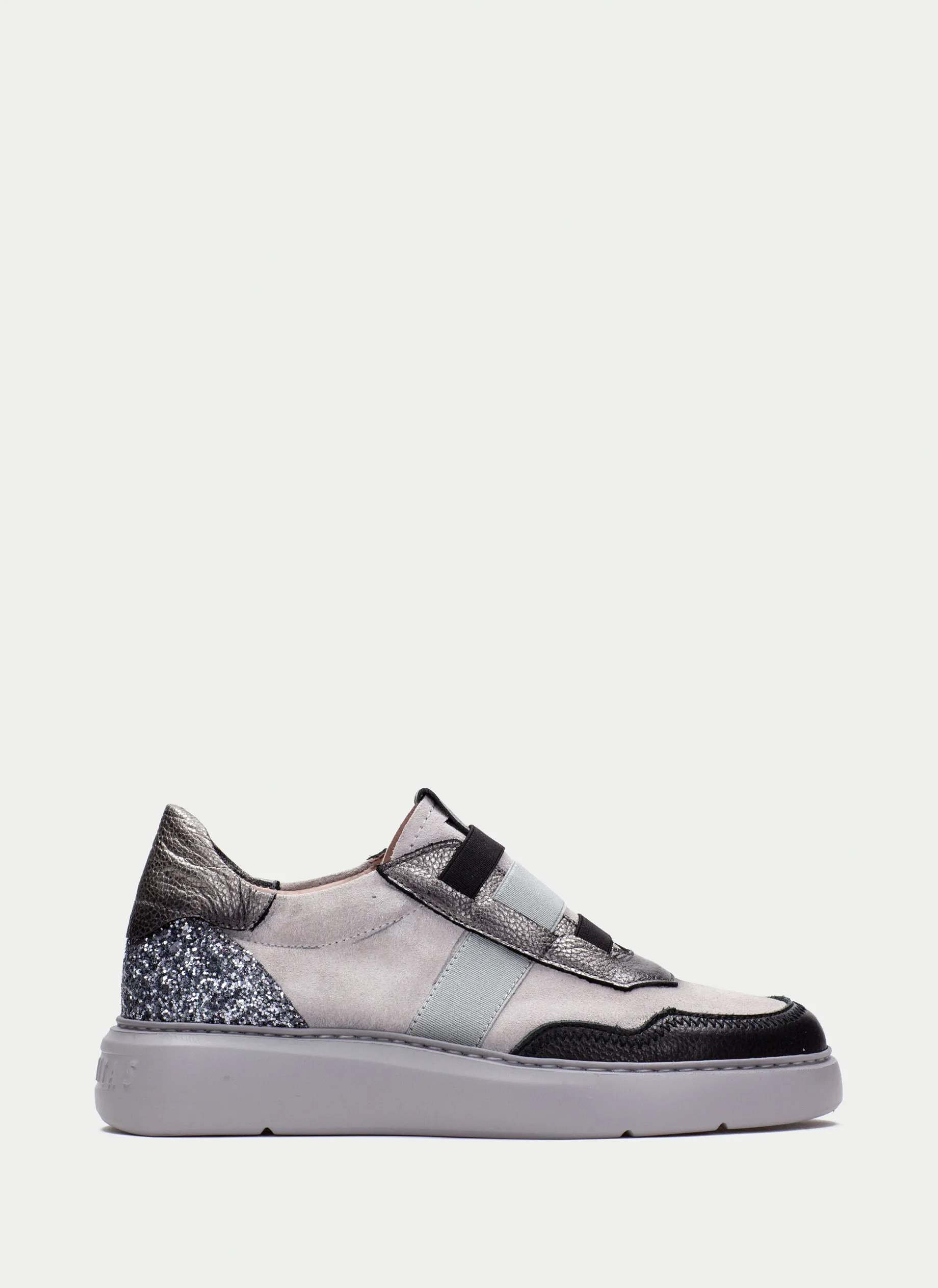Sneakers oceania preto-cinzento-glitter