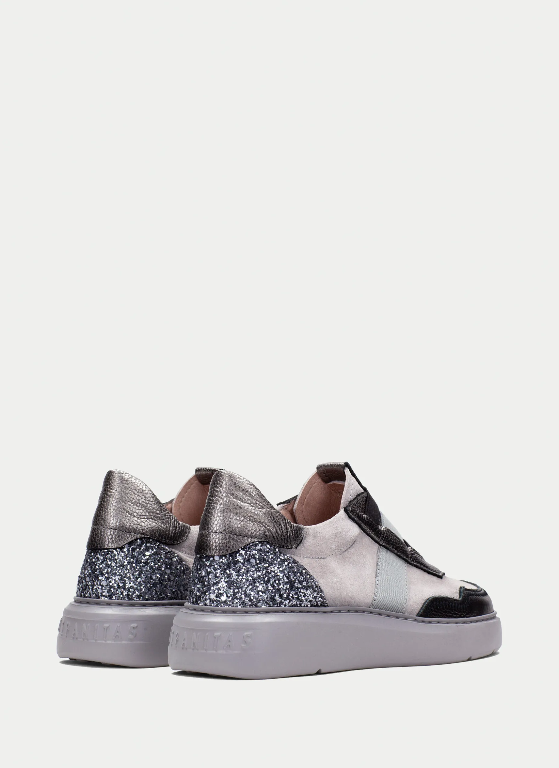 Sneakers oceania preto-cinzento-glitter