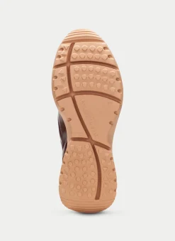 Sneakers polinesia couro-marrom