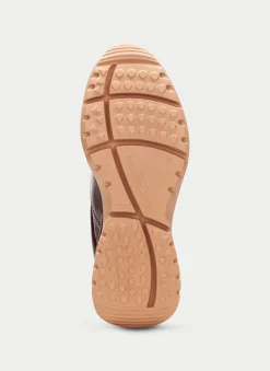 Sneakers polinesia cuero-marron-taupe