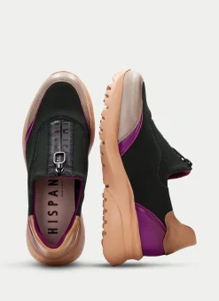 Sneakers polinesia forest-taupe-magenta