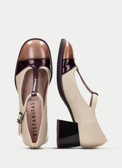 T Strap milan vinho-milk-almond