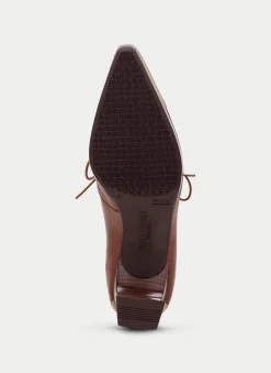 Zapatos Tacon ankara couro-milk