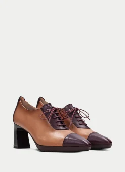 Zapatos Tacon ankara vino-almond