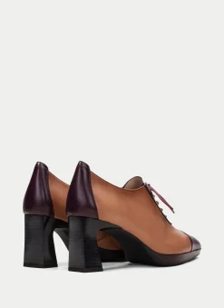 Zapatos Tacon ankara vino-almond